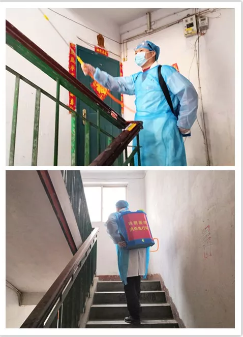 许昌玛丽医院消杀队走进小区