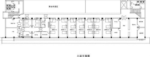 许昌玛丽医院三层科室分布平面图