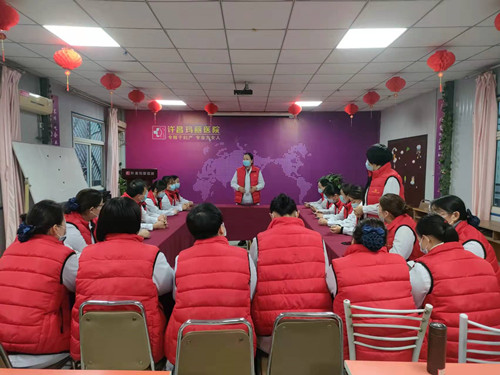 许昌玛丽医院组织赶赴核酸检测现场